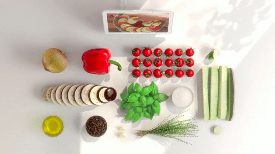 Google Home Hub - Cooking