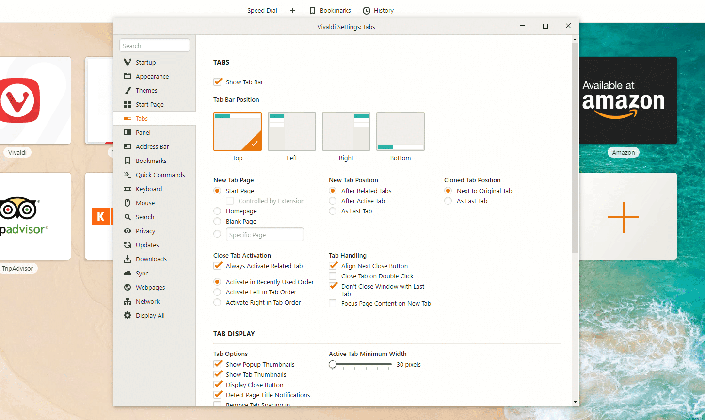 Vivaldi- Adaptive Interface