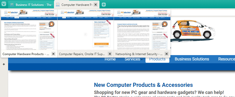 Vivaldi - Tab Stacking
