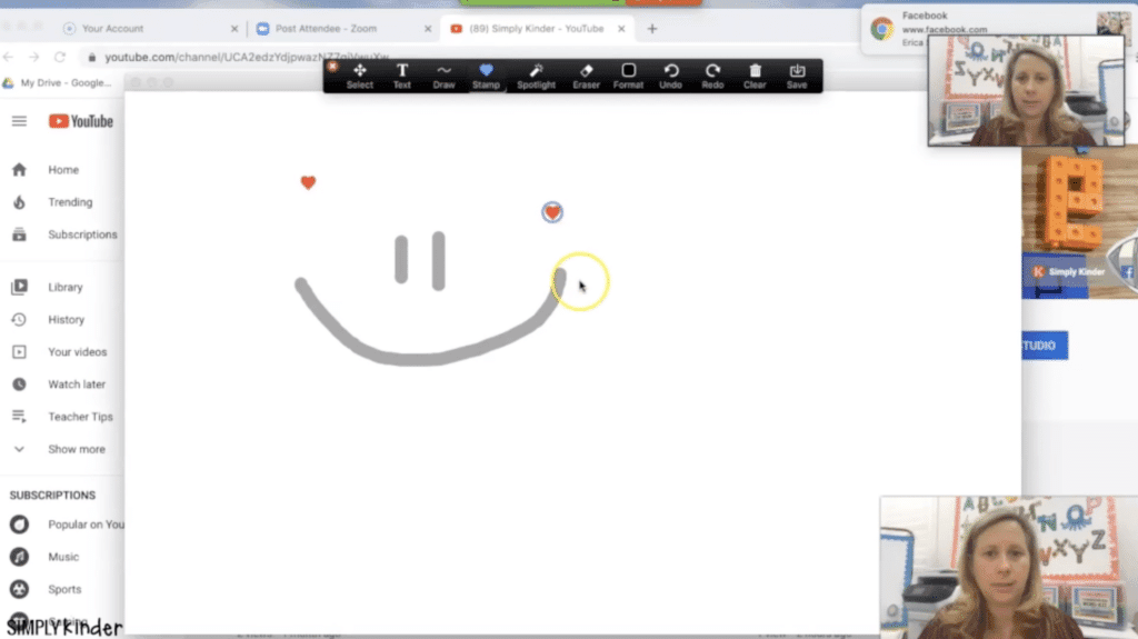 zoom whiteboard element