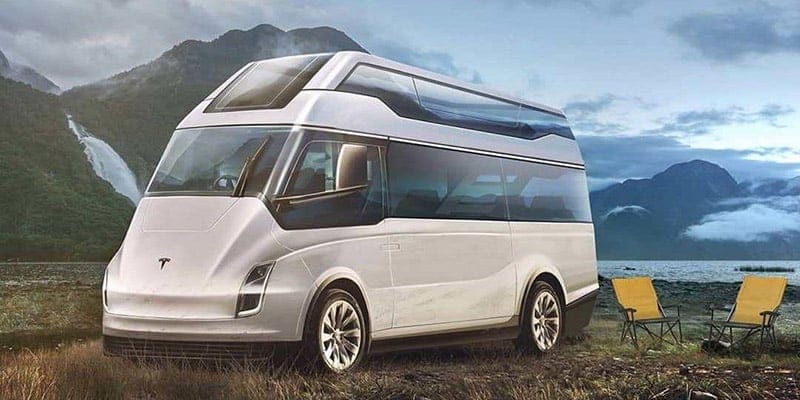 tesla electric van concept