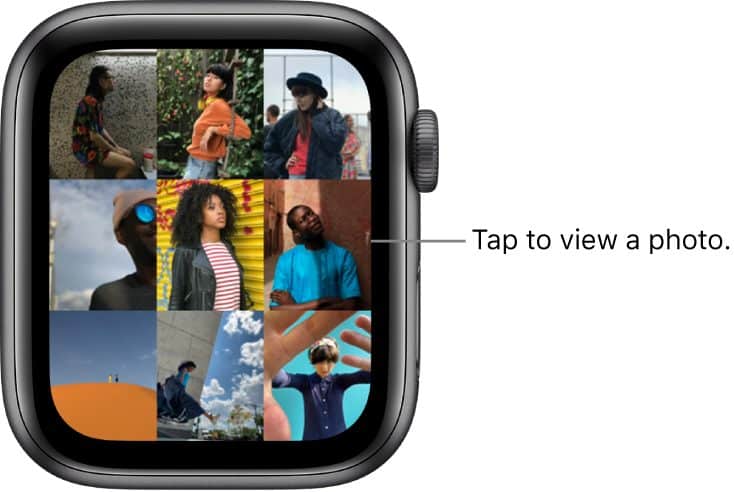 apple watch view photos