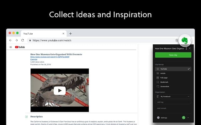 Evernote Clipper Chrome Extension Addon