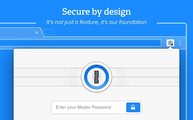 iPassword chrome addon feature
