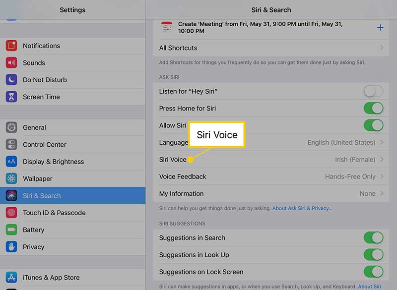 Change Siri Voice