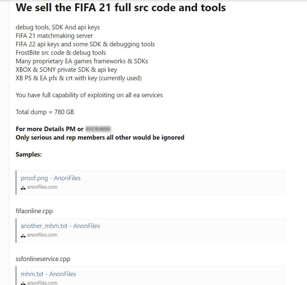 EA data theft