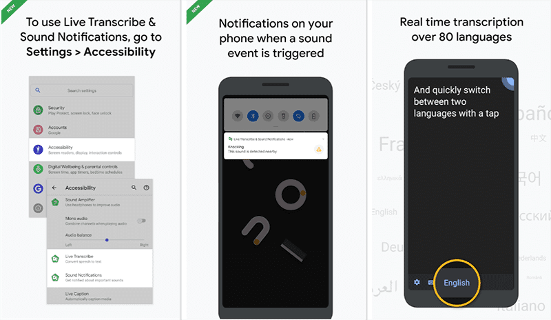 Live Transcribe Sound Notifications