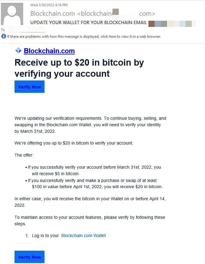 Crypto Email Phishing