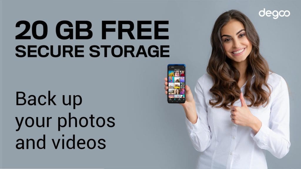 Degoo 20GB Free cloud storage