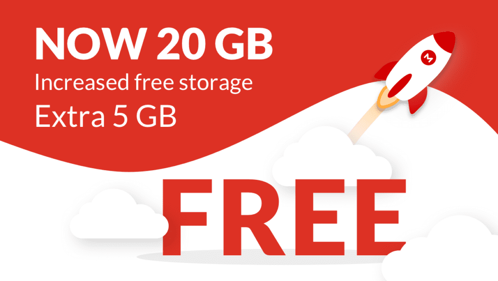 mega cloud storage 20gb free