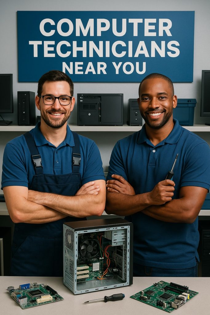 Professional Computer Technician providing onsite repair services